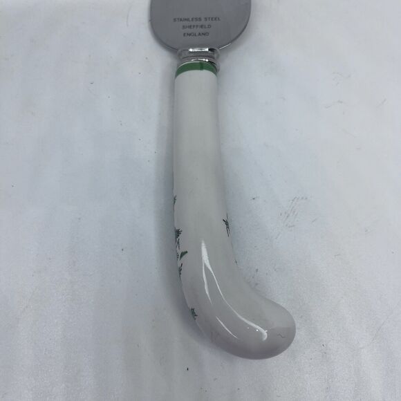 Spode Christmas Tree Cheese Knife Server Spreader Stainless Steel Blade England - Picture 8 of 10